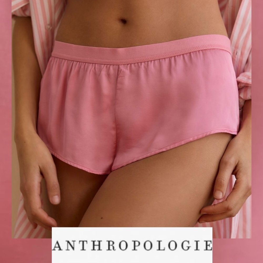✅  FINAL PRICE NWT by Anthropologie Silky Micro Sleep Shorts in Rose